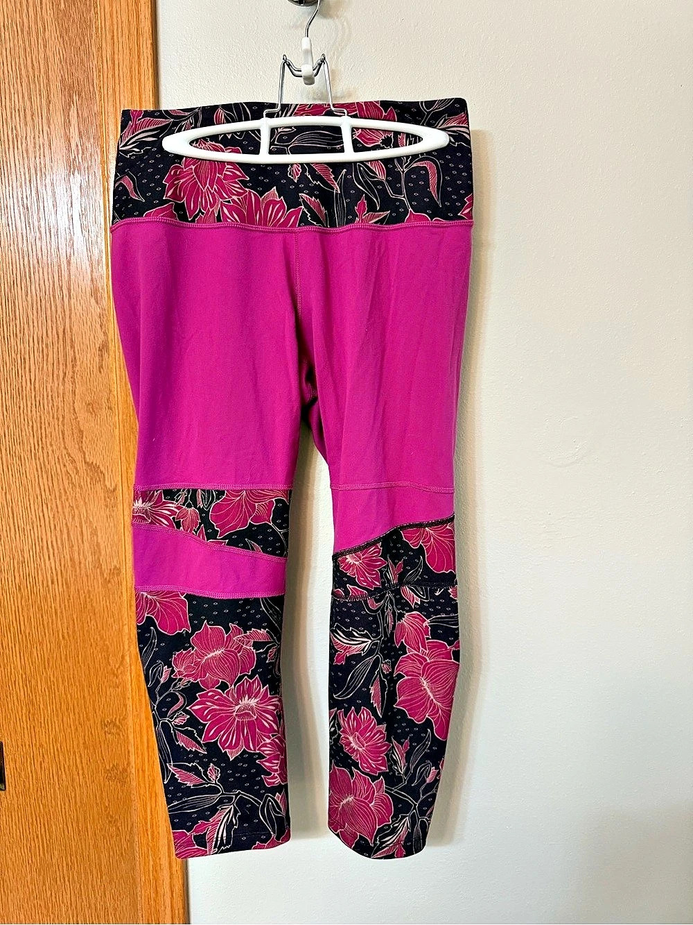 The North Face Womens Pink Floral Flash Dry Compression Legging Pants large